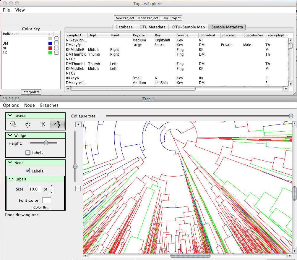 Screenshot of Topiary Explorer